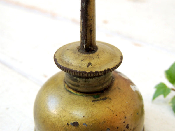 ゴールド×ロングノズル USA ヴィンテージ 工具 オイラー 油差し 工業系 ガレージ モーター系