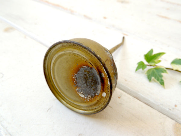 ゴールド×ロングノズル USA ヴィンテージ 工具 オイラー 油差し 工業系 ガレージ モーター系