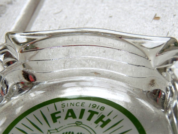 1918s・FAITH PLATIN・自動車関連・アドバタイジング・ヴィンテージ・ガラス製・灰皿