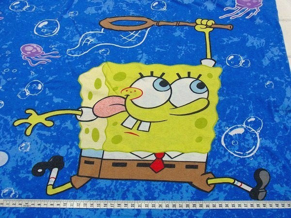【スポンジボブ】スクエアパンツ・USED・ピロケース/枕カバー