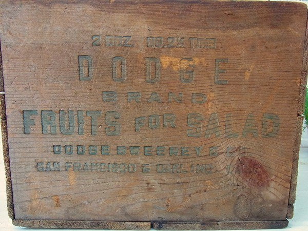 【DODGE SWEENEY&CO】ヴィンテージ・ウッドボックス/木箱　USA