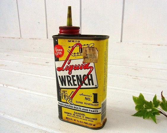 【Liquid Wrench】リキッドレンチ・ヴィンテージ・オイル缶 USA