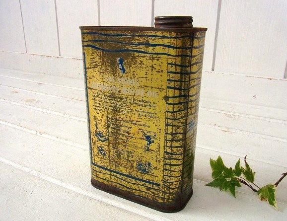 OUTBOARD カリフォルニア　CAL-STORES アメリカンビンテージ  オイル缶  USA モーター系 アメ車