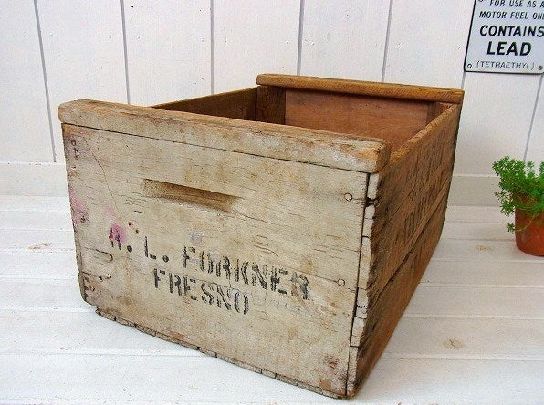 シャビーなアンティーク・ウッドボックス/木箱/1942　USA