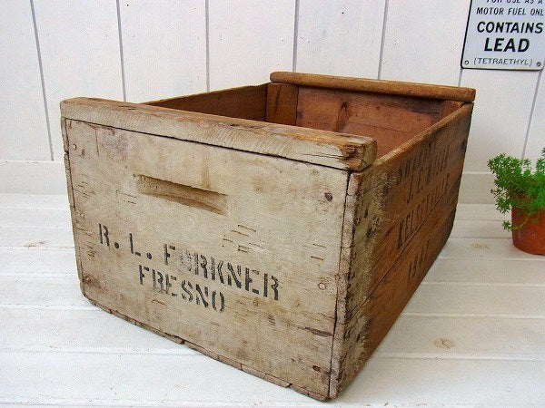 シャビーなアンティーク・ウッドボックス/木箱/1942　USA