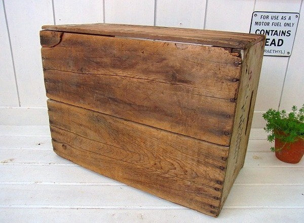 シャビーなアンティーク・ウッドボックス/木箱/1942　USA