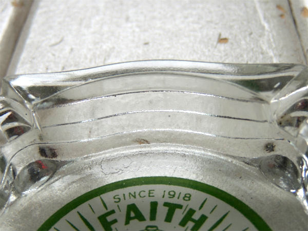 FAITH PLATIN・1918s・自動車関連・アドバタイジング・ヴィンテージ・ガラス製・灰皿