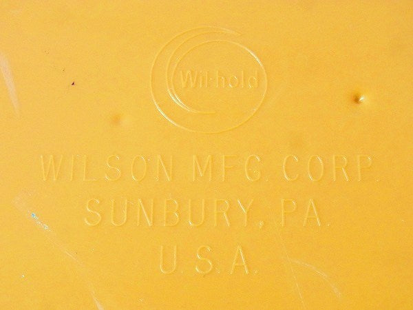 【WILSON】山吹色・ヴィンテージ・糸巻き収納ケース/スプールホルダー USA