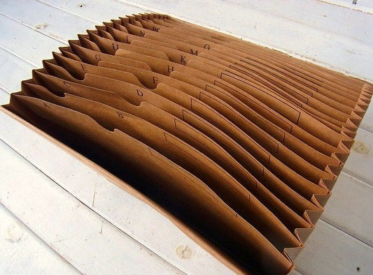 【Wilson Jones】クラフト紙製・ヴィンテージ・エキスパンディングファイル/書類ケース