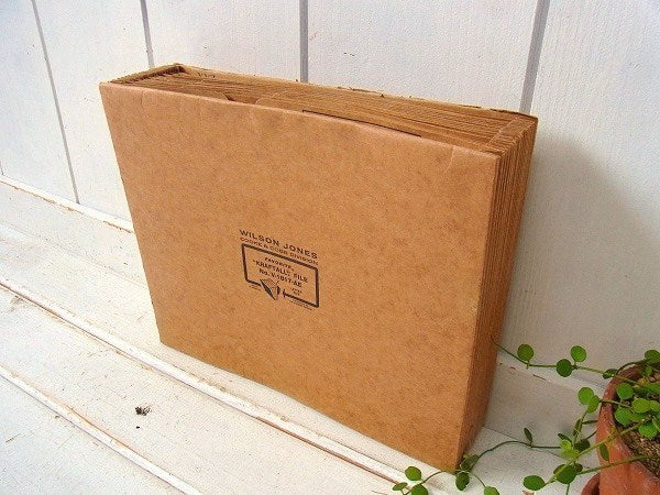 【Wilson Jones】クラフト紙製・ヴィンテージ・エキスパンディングファイル/書類ケース