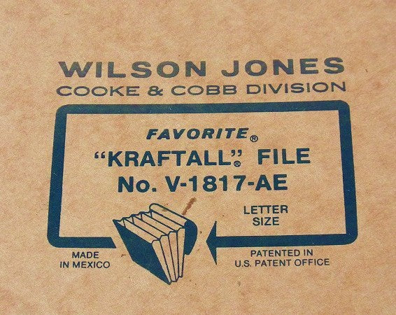 【Wilson Jones】クラフト紙製・ヴィンテージ・エキスパンディングファイル/書類ケース