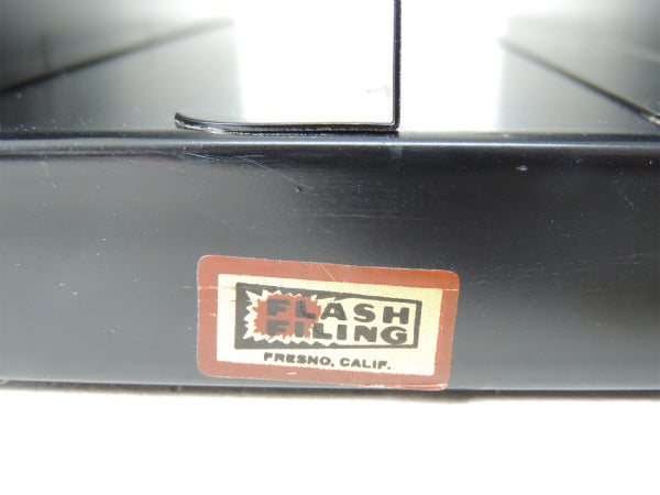 FRESNO.CALIF ウッド柄 メタル製 ビンテージ 書類スタンド ブックスタンド USA