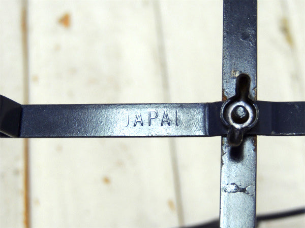 ネイビー・紺色・ヴィンテージ・アイアン製・マグツリー・マグカップホルダー 4客用