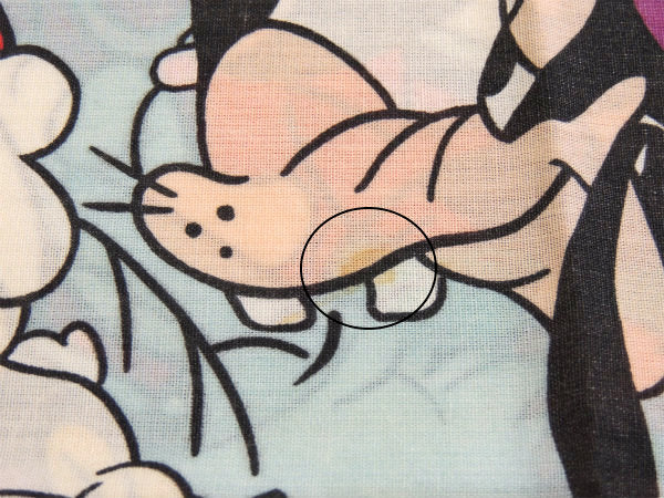 【ミッキー&フレンズ】アルファベット柄・ビンテージ・ピロケース/枕カバー USA