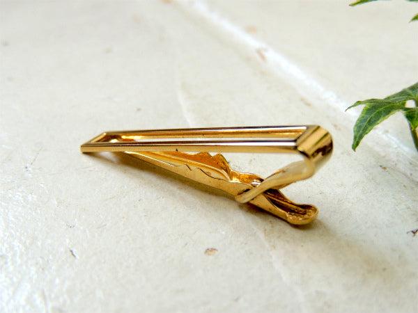 【2本ライン】ゴールド×ダブルライン・ヴィンテージ・タイピン・ファッション・アクセサリー