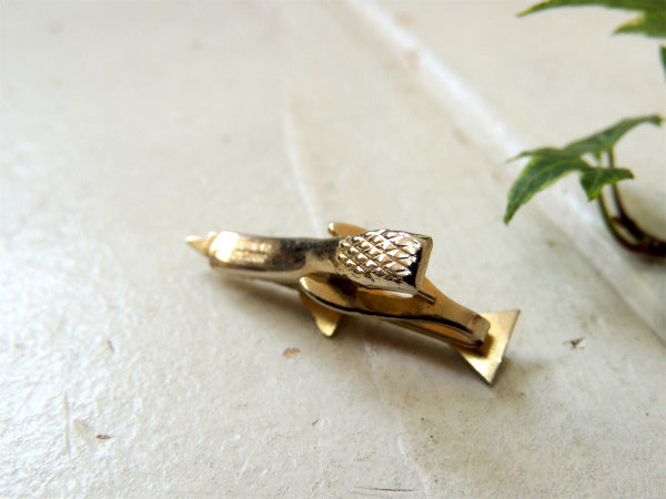 【1960's~・ミリタリー】ロケット&ミサイル・モチーフ・ヴィンテージ・タイピン・Robbins