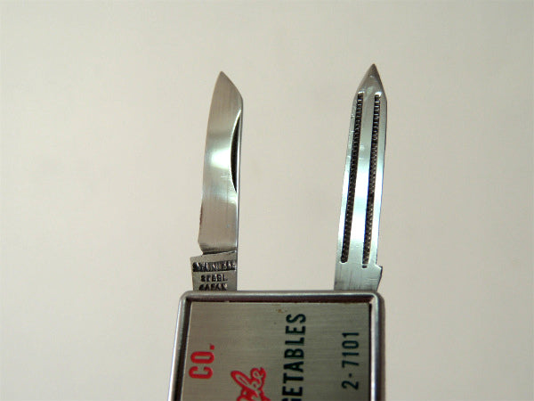 フルーツ&ベジタブル ヴィンテージ・ポケットナイフ&マネークリップ・ナイフ&ヤスリ付き