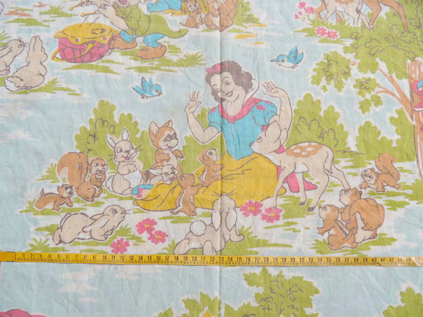 【白雪姫と7人の小人】USA!ディスニー・ヴィンテージ・ユーズドシーツ(ボックスタイプ)