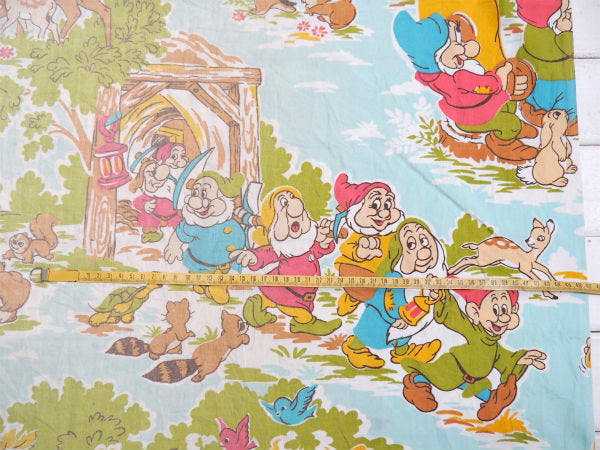 【白雪姫と7人の小人】USA!ディスニー・ヴィンテージ・ユーズドシーツ(ボックスタイプ)