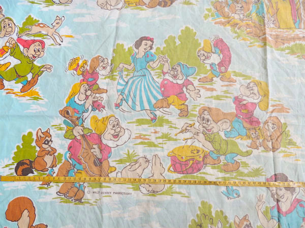 【白雪姫と7人の小人】USA!ディスニー・ヴィンテージ・ユーズドシーツ(ボックスタイプ)