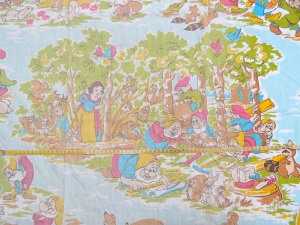 【白雪姫と7人の小人】USA!ディスニー・ヴィンテージ・ユーズドシーツ(ボックスタイプ)