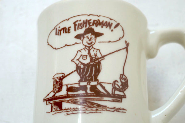 Little Fisherman! フィッシャーマン 陶器製 ヴィンテージ マグカップ コーヒーマグ
