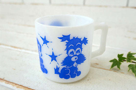 ヘーゼルアトラス ダック バニー ドッグ 青 50s ヴィンテージ チャイルド マグカップ USA