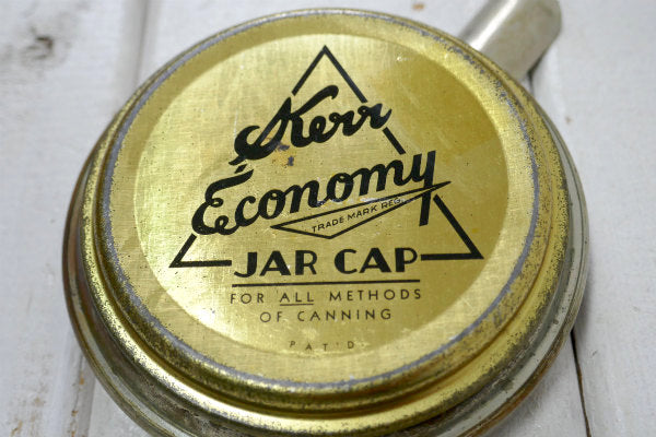 Kerr ガラスジャー キャップ・アドバタイジング・ヴィンテージ・灰皿・アシュトレイ USA
