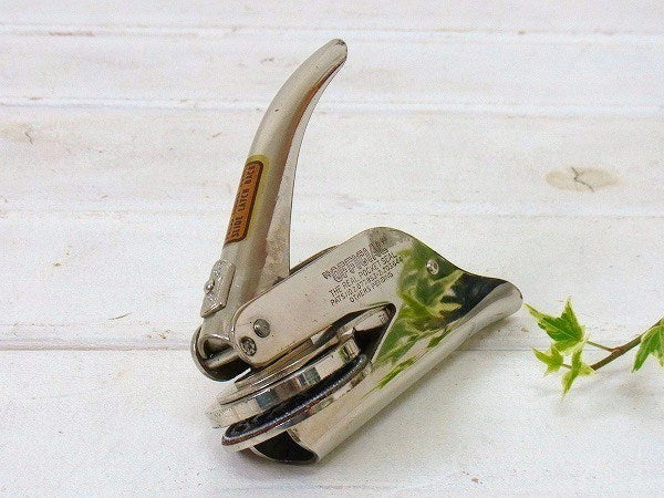 ハンディタイプ・ヴィンテージ・カンパニーシール/エンボッサー/ケース付き　USA