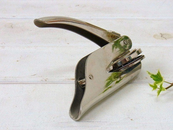 ハンディタイプ・ヴィンテージ・カンパニーシール/エンボッサー/ケース付き　USA