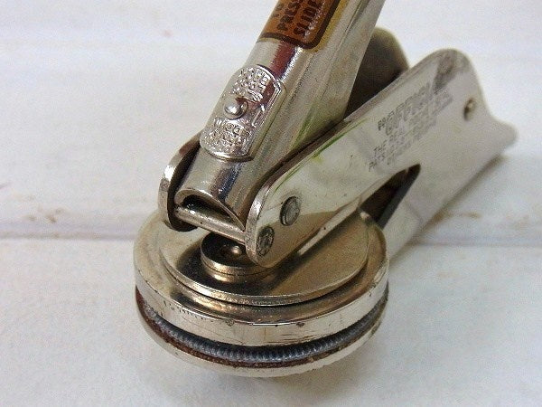 ハンディタイプ・ヴィンテージ・カンパニーシール/エンボッサー/ケース付き　USA