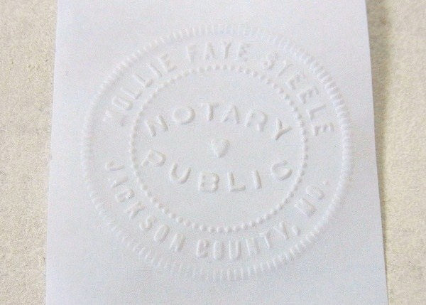 ハンディタイプ・ヴィンテージ・カンパニーシール/エンボッサー/ケース付き　USA