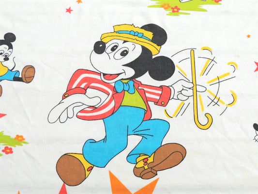 【ミッキー&フレンズ】モーティー&フェルディー・星柄・ヴィンテージ・ユーズドシーツ(ボックスタイプ)