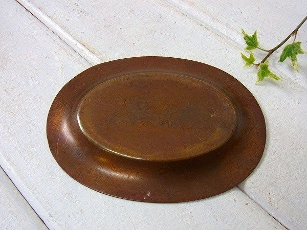 HUNTINGTON 銀行 アドバタイジング 真鍮製 アンティーク マネートレイ ポケットチェンジ トレイ