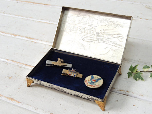 United States Air Force  アメリカ空軍 世界大戦 USAF エアフォース 戦闘機 ミリタリー ヴィンテージ 宝石箱 シガレットケース