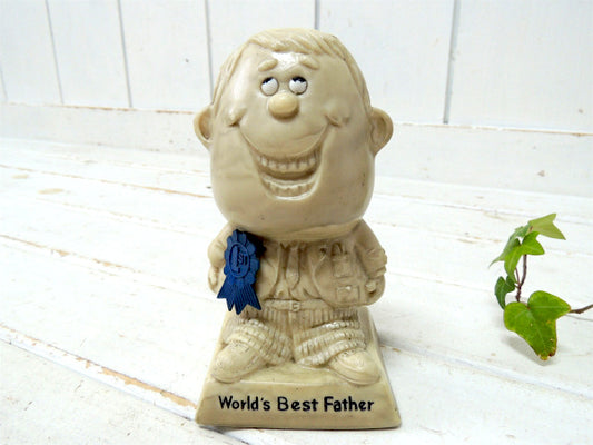 【World's Best Father】1970’s・ヴィンテージ・メッセージドール/人形/父の日