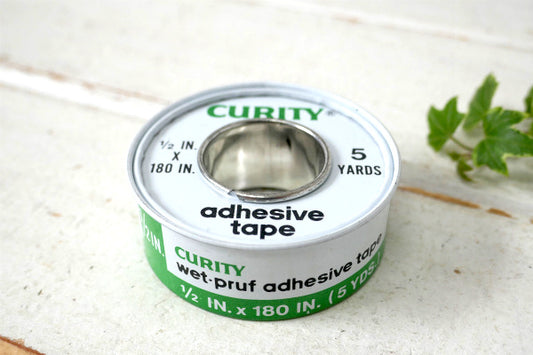 CURITY adhesive tape 薬局 ニューヨーク ヴィンテージ・テープ缶 USA