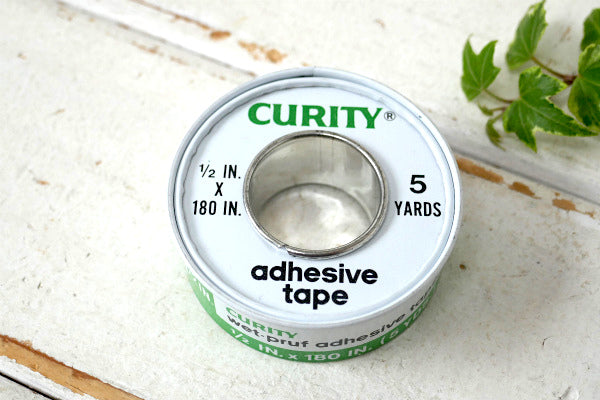CURITY adhesive tape 薬局 ニューヨーク ヴィンテージ・テープ缶 USA