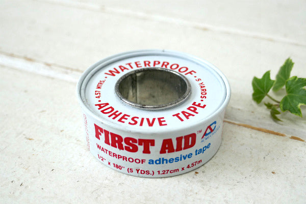 FIRST AID ファーストエイド 薬局 USA ウォータープルーフ・缶・ヴィンテージ・テープ缶