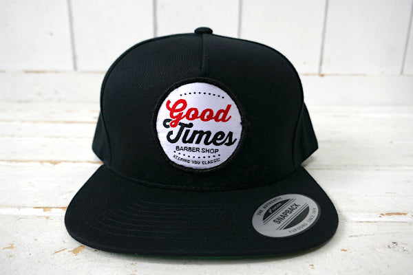 【Good Times】カリフォルニア・バーバーショップ・ワッペン付き・BARBER・キャップ US