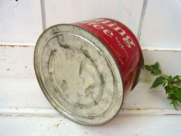 【Schilling COFFEE】ブリキ製・ヴィンテージ・コーヒー缶/ティン缶 USA