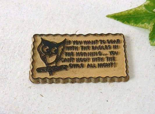フクロウ ふくろうモチーフ 1960's~ ヴィンテージ マグネット USA