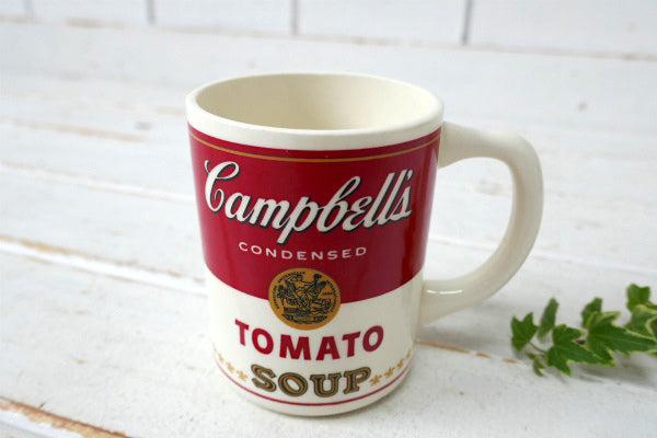 キャンベルスープ ノベルティ トマトスープ缶 陶器製 70's ヴィンテージ マグカップ 食器