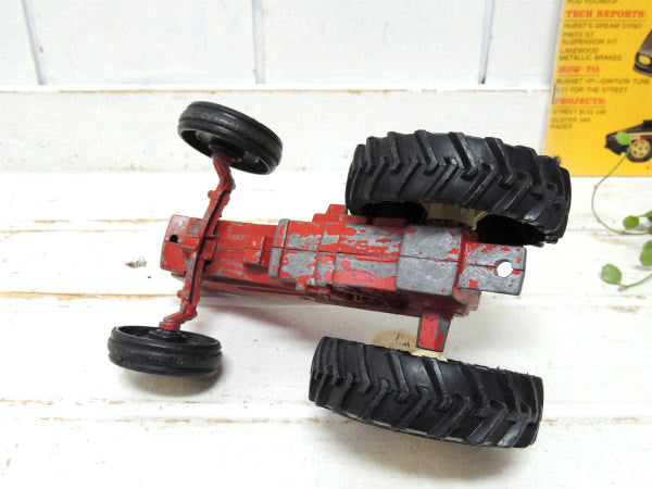 ERTL アイオワ州 US 1945's~ レッド トラクター ビンテージ ブリキ　自動車 ミニカー 玩具