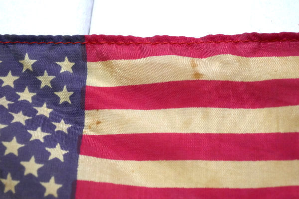 アメリカ合州国・木製ポール・星条旗 ②ヴィンテージ・卓上フラッグ・アメリカンフラッグ USA