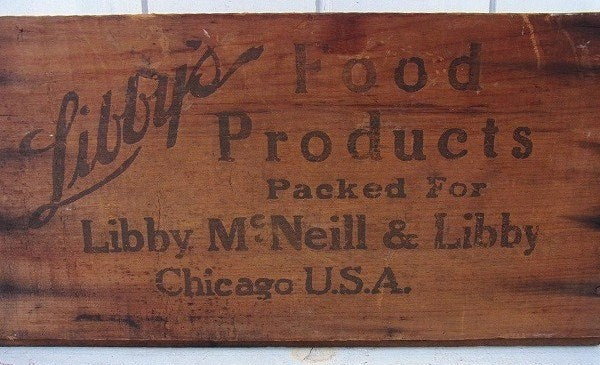 【Libby's】リビー・アンティーク・ウッドボックス/木箱　USA
