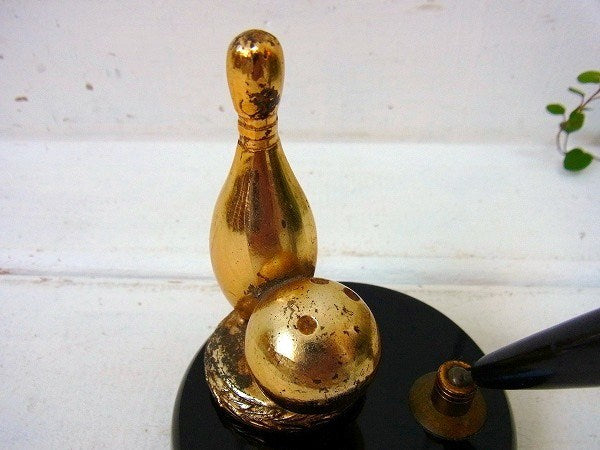 【ボウリング・ピン】モチーフ・ヴィンテージ・ペン立て/ペンホルダー・ステーショナリー