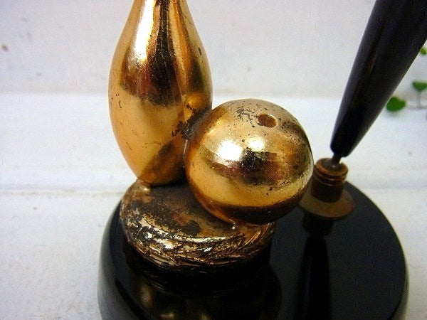 【ボウリング・ピン】モチーフ・ヴィンテージ・ペン立て/ペンホルダー・ステーショナリー