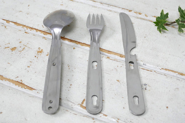 USA ボーイスカウト ケース付き 60s ビンテージ カトラリーセット スプーン ナイフ フォーク アウトドア キャンプ