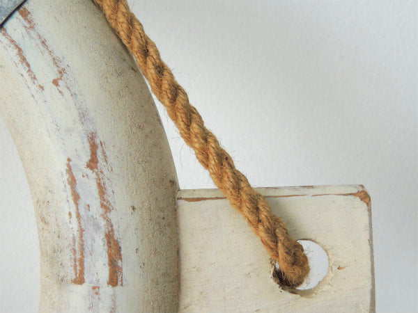 マリン インテリア ディスプレイ・編み込みロープ・ヴィンテージ・浮き輪・ライフブイ・看板 ブイ US